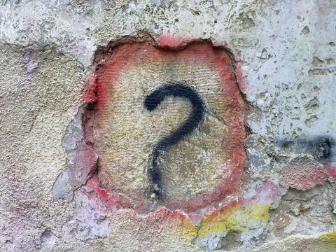 graffiti question mark