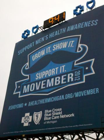 Photo of Movember sign