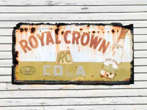 Photo of yesteryear branding - a painted sign 