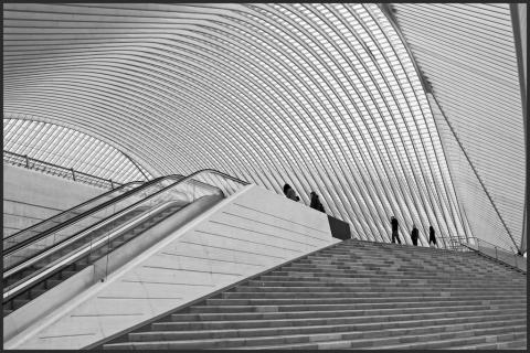 Innovative architecture - Liege train station, Belgium