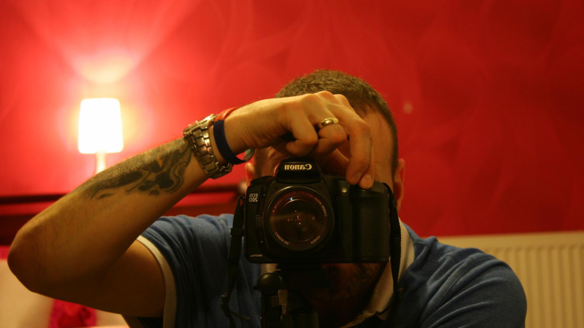photo of man taking photo