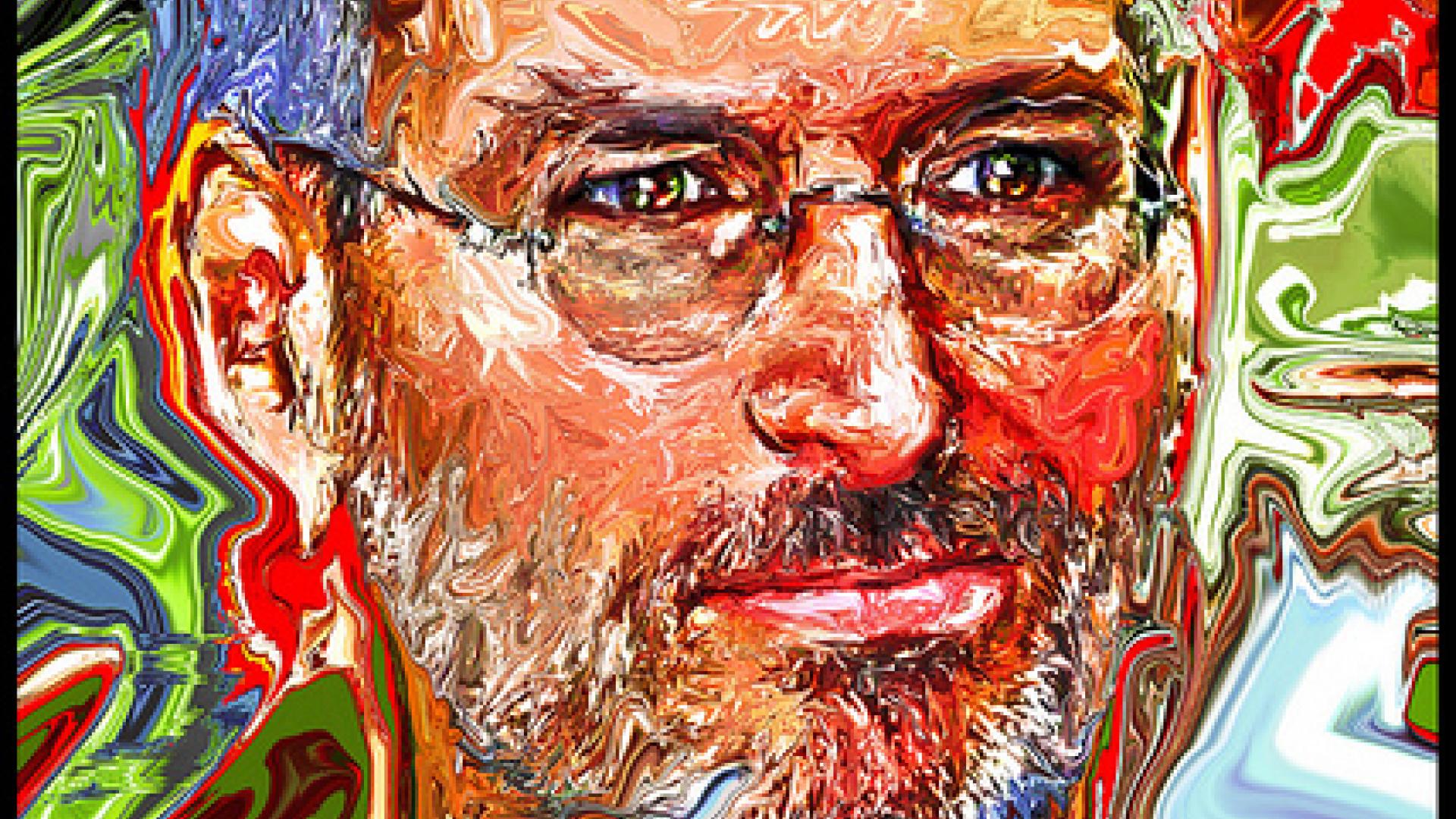 Painting of Steve Jobs