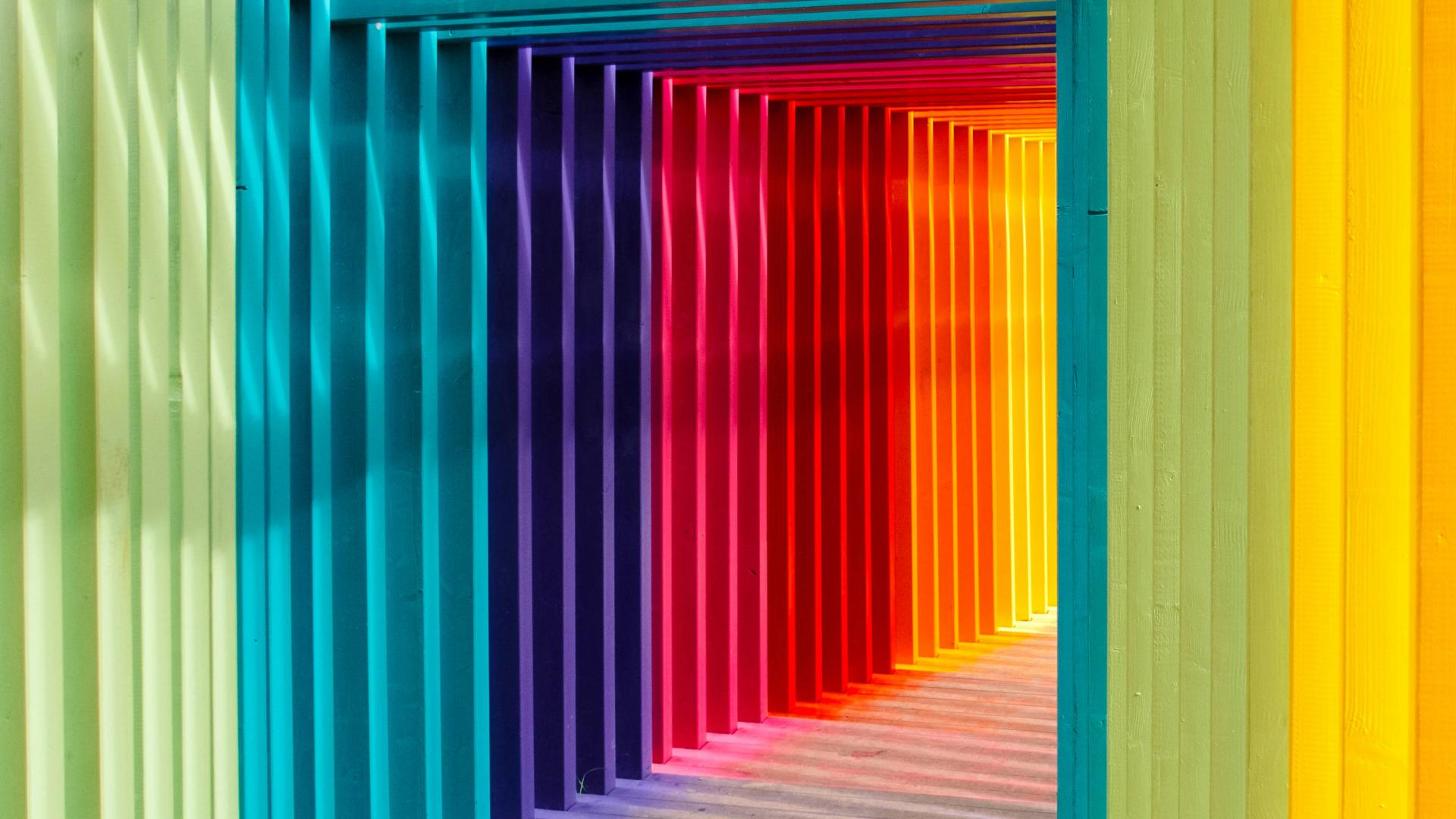 Colourful corridor